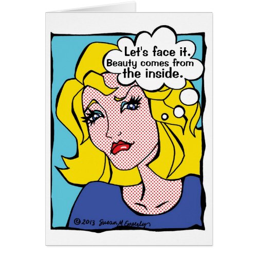 Funny Med Spa Comic Book Woman