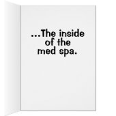 Funny Med Spa Comic Book Woman Cards (Inside (Right))