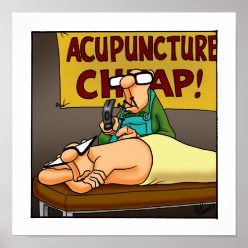 Funny Medical Acupuncture Poster