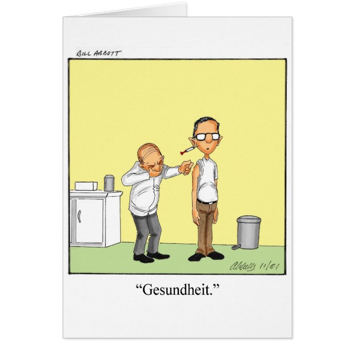Funny Medical Cartoon Gift Cards
