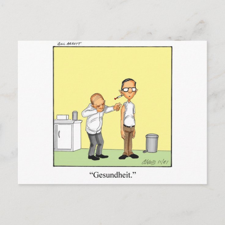 Funny Medical Cartoon Gift! Postcard Zazzle