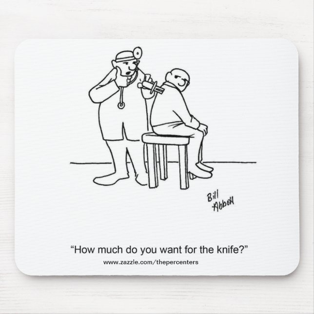 Funny Medical Humor Mouse Pad Gift (Front)