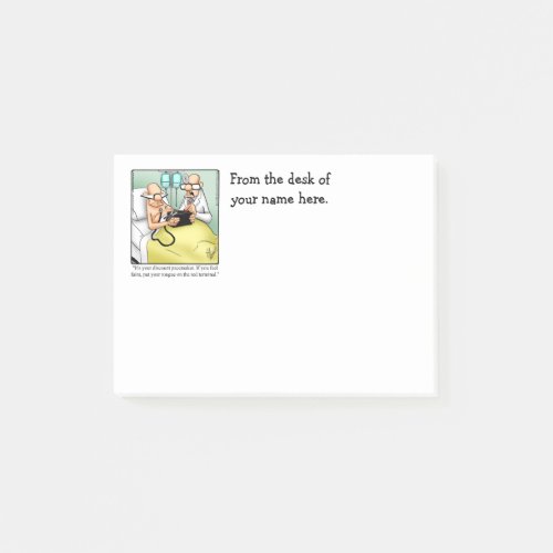 Funny Medical Humor Personalizable Post It Notes