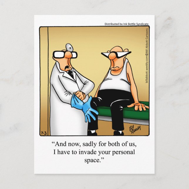 Funny Medical Humor Postcard (Front)