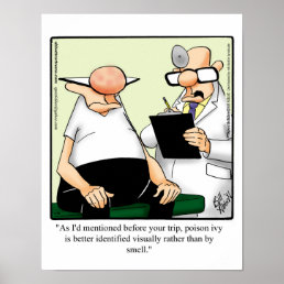 Funny Medical Humor Poster Gift Poison Ivy