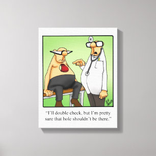 Funny Medical Humor Wrapped Canvas Art