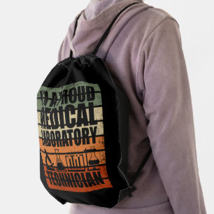 Funny Medical Lab Tech Drawstring Bag