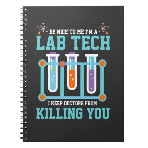 Funny Medical Lab Tech Laboratory Technician Gift Notebook