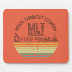 Funny medical lab tech mlt vintage mouse pad