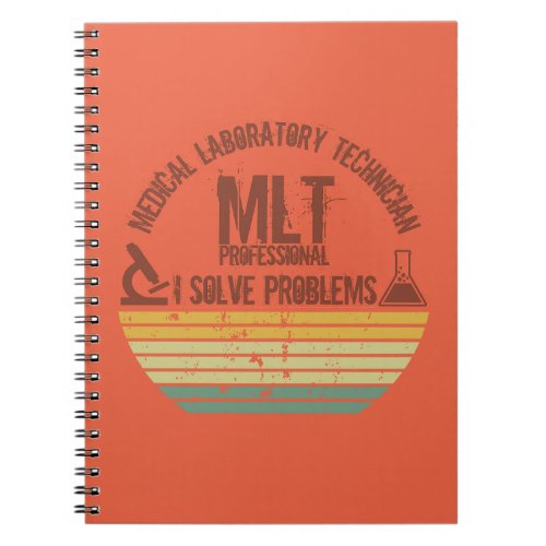 Funny medical lab tech mlt vintage notebook
