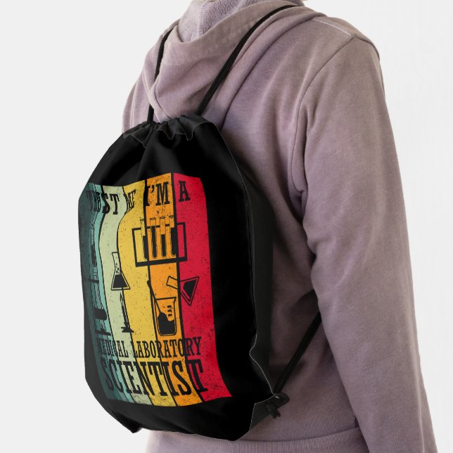Funny medical lab tech scientist drawstring bag (Insitu)