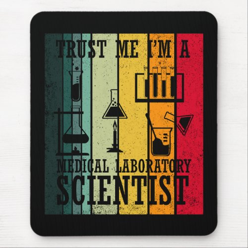 Funny medical lab tech scientist humor laboratory mouse pad