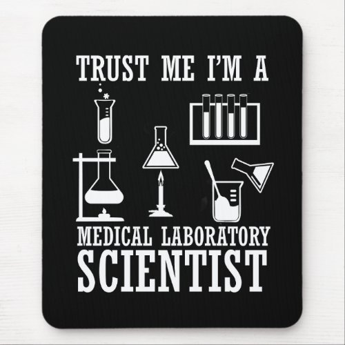 Funny medical lab tech scientist humor laboratory mouse pad