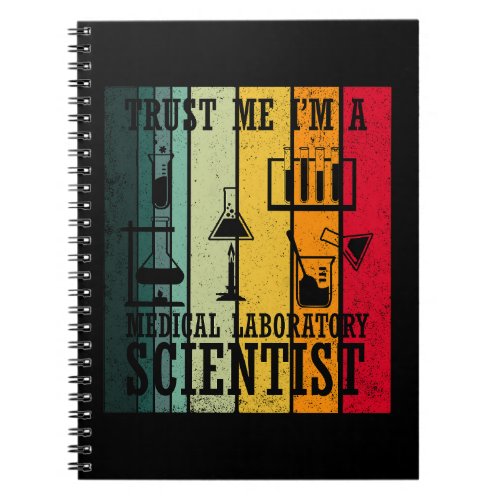 Funny medical lab tech scientist humor notebook