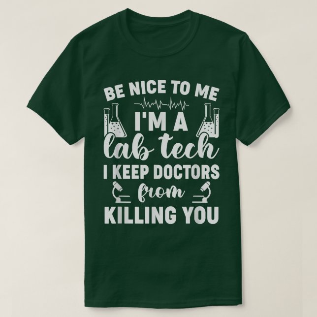 Funny Medical Laboratory Science Design Men Women  T-Shirt (Design Front)