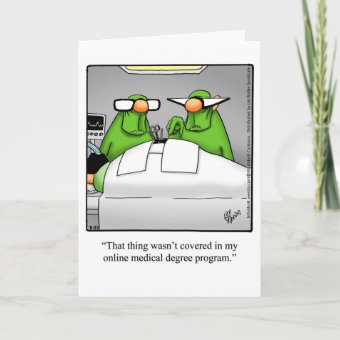 Funny Medical School Congratulations Graduation Card | Zazzle