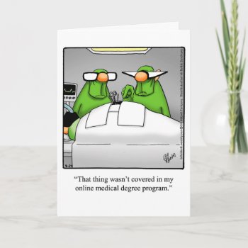 Funny Medical School Congratulations Graduation Card by Spectickles at Zazzle