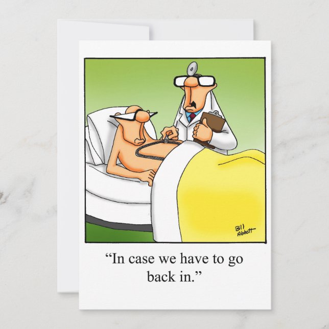 Funny Medical School Graduation Party Invitations (Front)