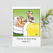Funny Medical School Graduation Party Invitations (Standing Front)