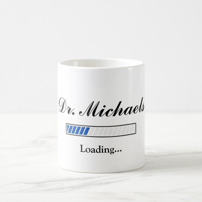 Funny Medical Student Doctor Loading Coffee Mug (Center)