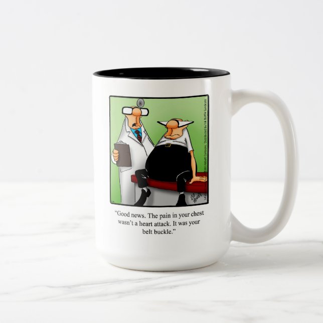 Funny Medical Workplace Humor Two-Tone Coffee Mug (Right)