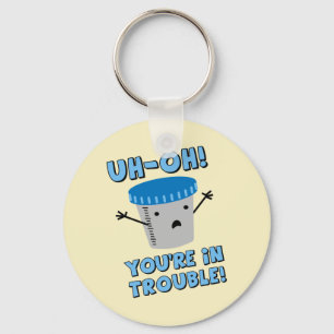 Funny Medical You're In Trouble Keychain