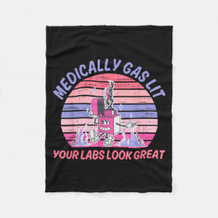 Funny Medically Gaslit Your Labs Look Great  Fleece Blanket