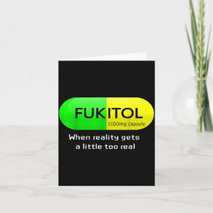 Funny Medication Gooditol Capsule Pharmacy Humor  Card