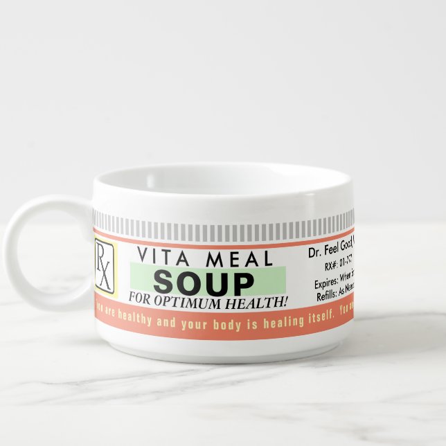 Funny Medicine for Health Bowl (Right)
