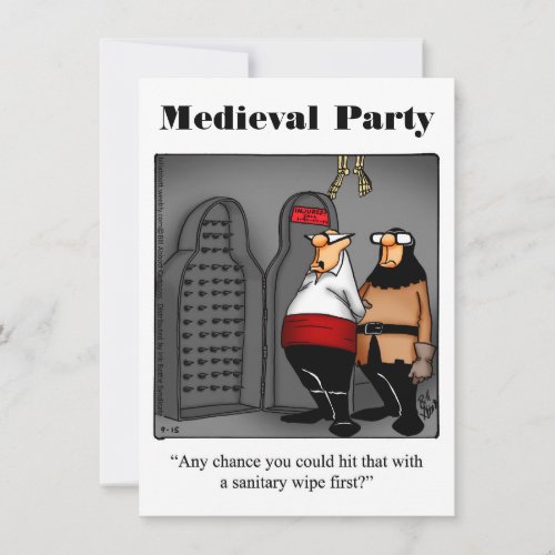 Funny Medieval Party Invitations