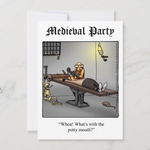 Funny Medieval Party Invitations