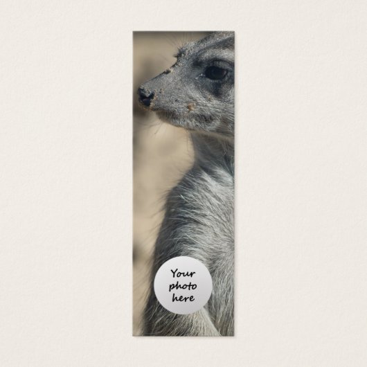 Funny Meerkat Custom Bookmark (Front)
