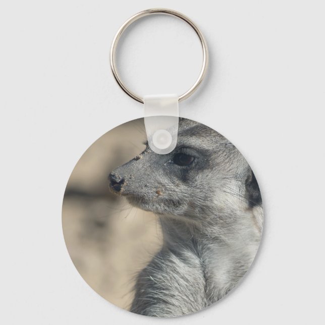 Funny Meerkat Keychain (Front)