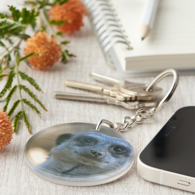 Funny Meerkat Keychain (Front Right)
