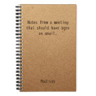 Funny Meeting Notes Custom Name Office Gift