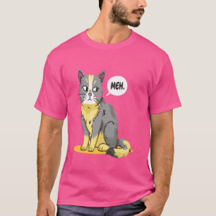 Funny Meh Cool Cat Cute Animal for Cat Lovers T-Shirt