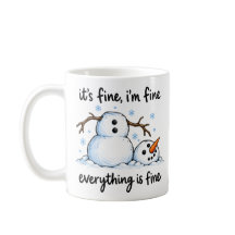 Funny Meltdown Snowman Winter Humor