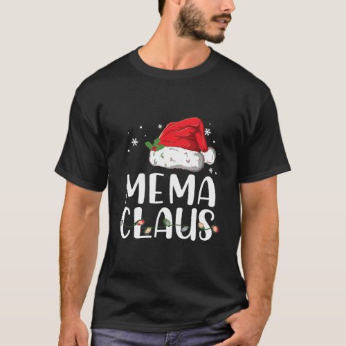Funny Mema Claus Christmas T_Shirt Pajamas Santa G