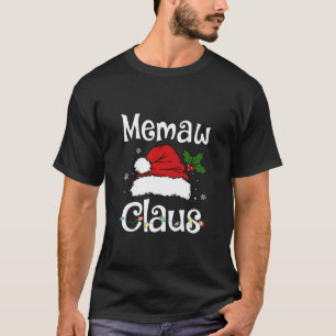Funny Memaw Claus Christmas T-Shirt Pajamas Santa 