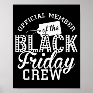 Funny Member Of The Friday Shopng Crew Christmas Poster