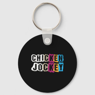 Funny Meme Chicken Jockey T-shirt.png Keychain