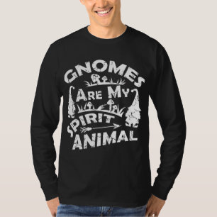 Funny Meme Christmas Gardening Gnomes Are My Spiri T-Shirt