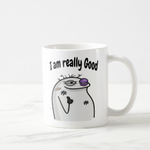 Funny Meme Coffee Mug - Cool Expression Sticker