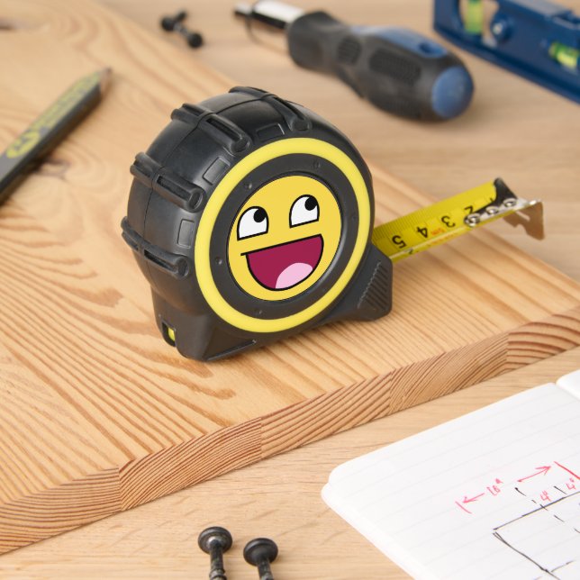 Funny Meme Face Tape Measure (Woodwork)