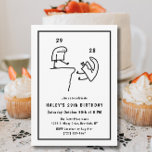 Funny Meme Humor Simple Black White 29th Birthday  Invitation<br><div class="desc">Funny Meme Humor Simple Black White 29th Birthday Add a touch of humor to your 29th Birthday celebration with our 'Funny Meme Humor Simple Black White' themed invitation! Dive into a fun-filled event inspired by popular memes in a sleek black and white design. Customize your invite now and let the...</div>