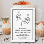 Funny Meme Humor Simple Black White 40th Birthday  Invitation<br><div class="desc">Funny Meme Humor Simple Black White 40th Birthday This Funny simple design features a Meme about turning forty. Personalize the invite with your details and if you want to further re-arrange the style and placement of the text, please press the "Click to customize further" button. For more products in the...</div>