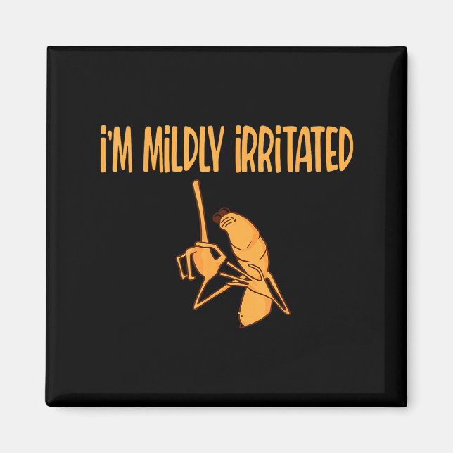 Funny Meme I'm Mildly Irritated Marcus The Worm Sa Magnet (Front)