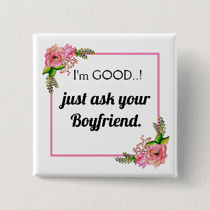 Funny Meme Naughty Girl Bad Humor Novelty Button