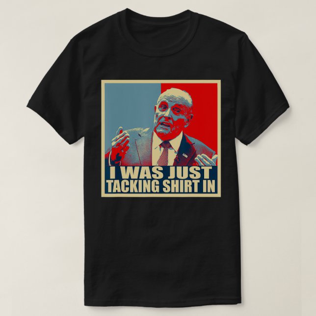 Funny Meme Rudy Giuliani Tacking  T-Shirt (Design Front)