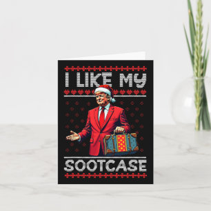 Funny Meme Santa Trump 2024 Men Xmas I Like My Sui Card